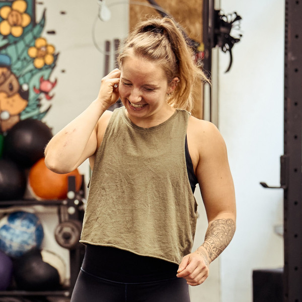 Crossfit Trainerin Bernie bei Vigor Fitness in 1010 und 1020 Wien.