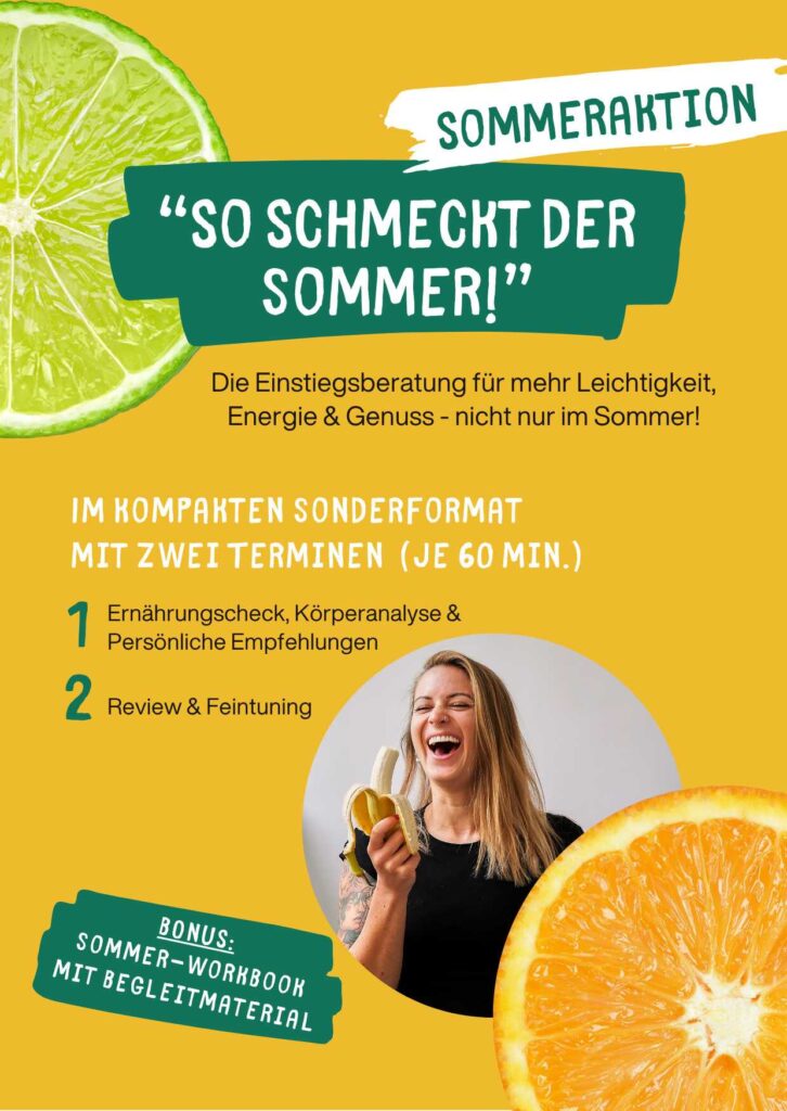 Sommeraktion Ernährungsberatung bei VIGOR – Leicht, genussvoll & individuell beraten